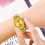 Ρολόγια Quinlirra για γυναίκες YOLAKO Γυναικεία Casual Quartz Λουράκι από Ανοξείδωτο Ατσάλι 6