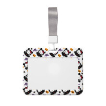 Estuche para tarjeta de identificación de Hello Kitty (horizontal) - Ecológico, ligero y elegante con cordón desmontable - 10 cm x 7,5 cm,