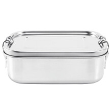 Boîte à lunch en acier inoxydable 800 ml, étanche avec clips de fermeture, compatible lave-vaisselle - Compatible avec les boîtes à bento