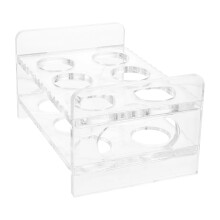 Estante para copas de vino, tazas de espresso, servidor de vasos de chupito, estantes transparentes, organizador de vasos de chupito