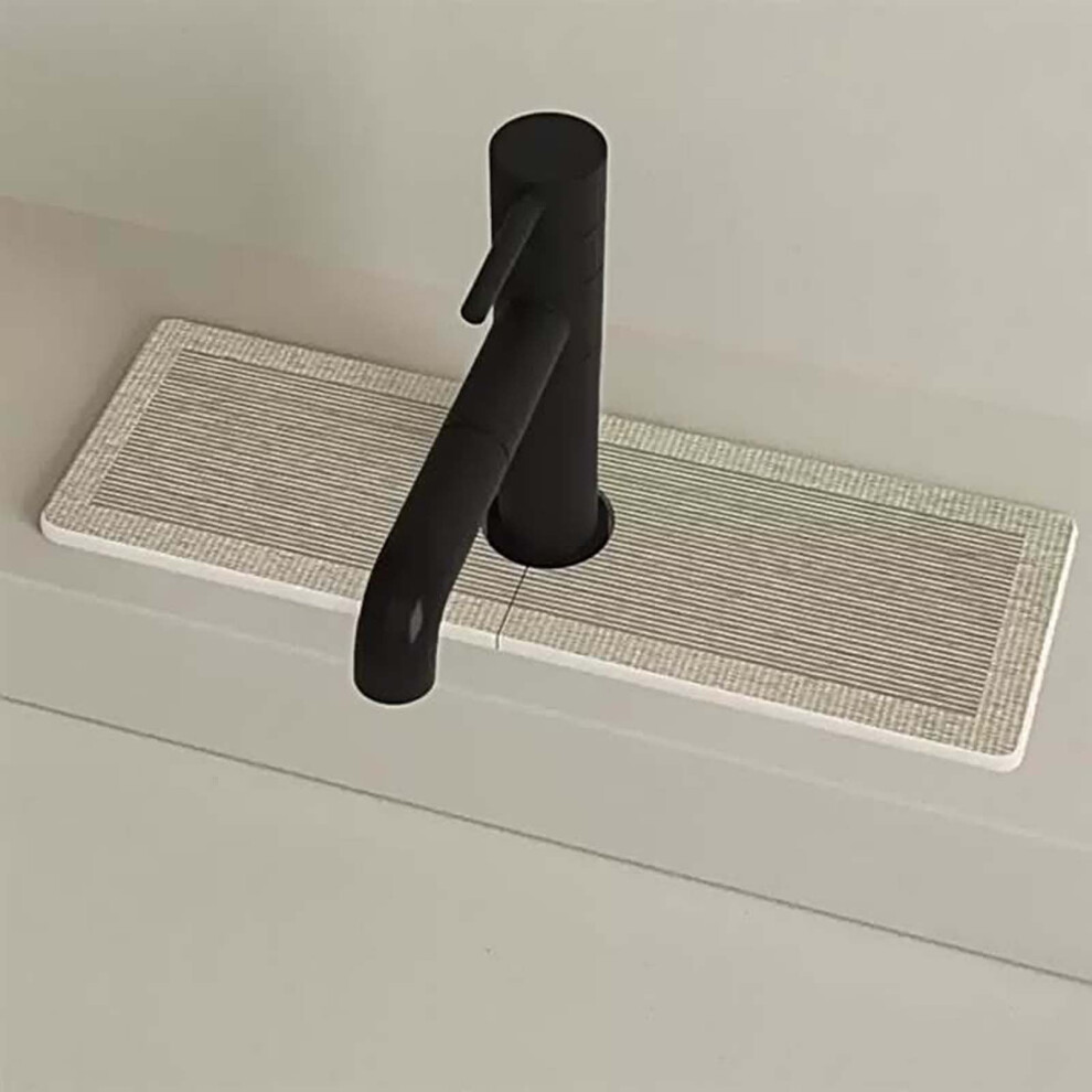 Kitchen Decor Clearance! Faucet Countertop Suction Pad 15.0X5.1 Inch, Cuttable For Kitchen, Bathroom, Wash Basin Drainage, Narrow Diatomaceous Mud 9395123787862