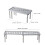 Étagère de rangement extensible Meuva pour évier, avec support, gris 3