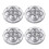 funtasica4Pcs360Περιστρεφόμενος τροχός αυτοεπικόλλησης για υπνοδωμάτιο, σπίτι, 4