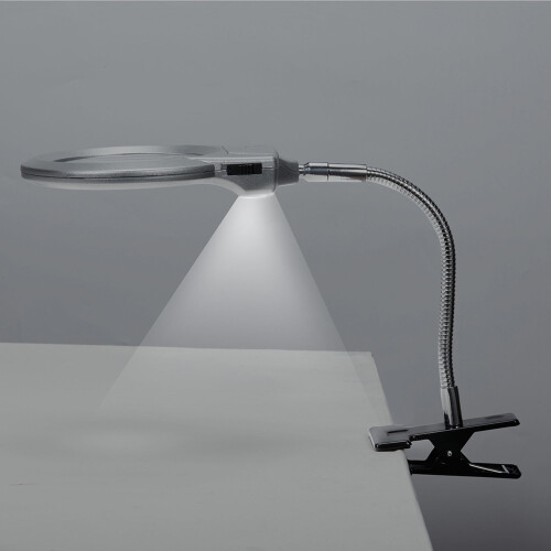 Tinglu LED-Stehlampe mit verstellbarer Lupe
