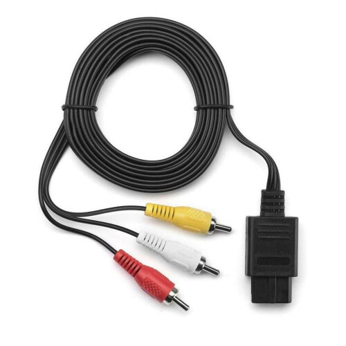 Cabo AV para RCA, compatível com Nintendo GameCube N64NS64SNES. C0Q8