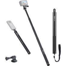 Selfie Stick for INSTA360 Action Camera for Gopro Vlogging Video Shooting Extension Pole w 1/4" Convert Adapter,