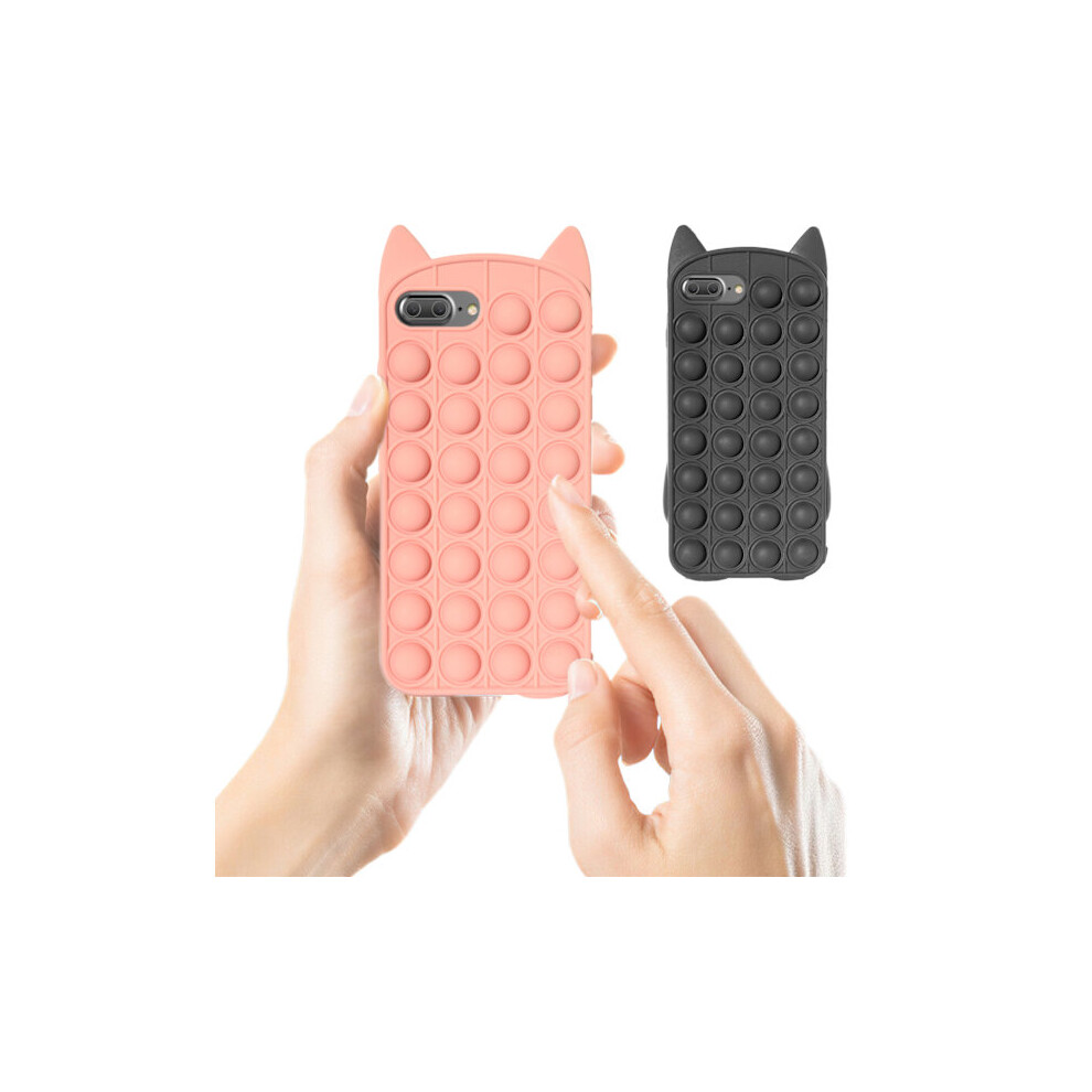 Compatible With Iphone 6 Plus/7 Plus/8 Plus - Case / Protection / Pop It Fidget Compatible With Iphone 7 Plus Black 9110895234471