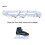 1Pair Ice Skates Skating Blades Protector Shoes Guards Practical Covers Adjustable Protective Case Blade Sleeve-White 2