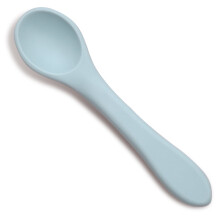 Baby Silicone Feeding Spoon Portable Tea Spoon For Kids Boys Girlsd Soild Color Food Spoon Toddler Flatware