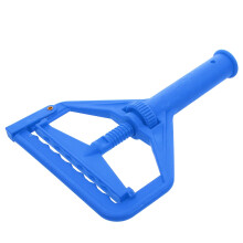 Adjustable Mop Handle Clamp with Detachable Mop Head Clip Secure Grip Lock for Universal Fit Blue