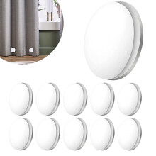 harmtty 10Pcs Magnetic Curtain Weights, Waterproof Reusable Rustproof, Strong Hold for Shower Curtains & Drapes, White
