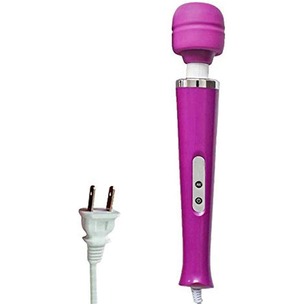 Tutuviw Wired Powerful Handheld Electric Massager, Strong Vibration Personal Back Massage for Home Sports Recovery, Muscle Aches, Body Pain (Purple)