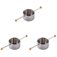 Measuring Cup Tools, Bar Measure Cocktail Jigger with Handle for Whisky Bar Tools Bar Accessories(3 Pcs)