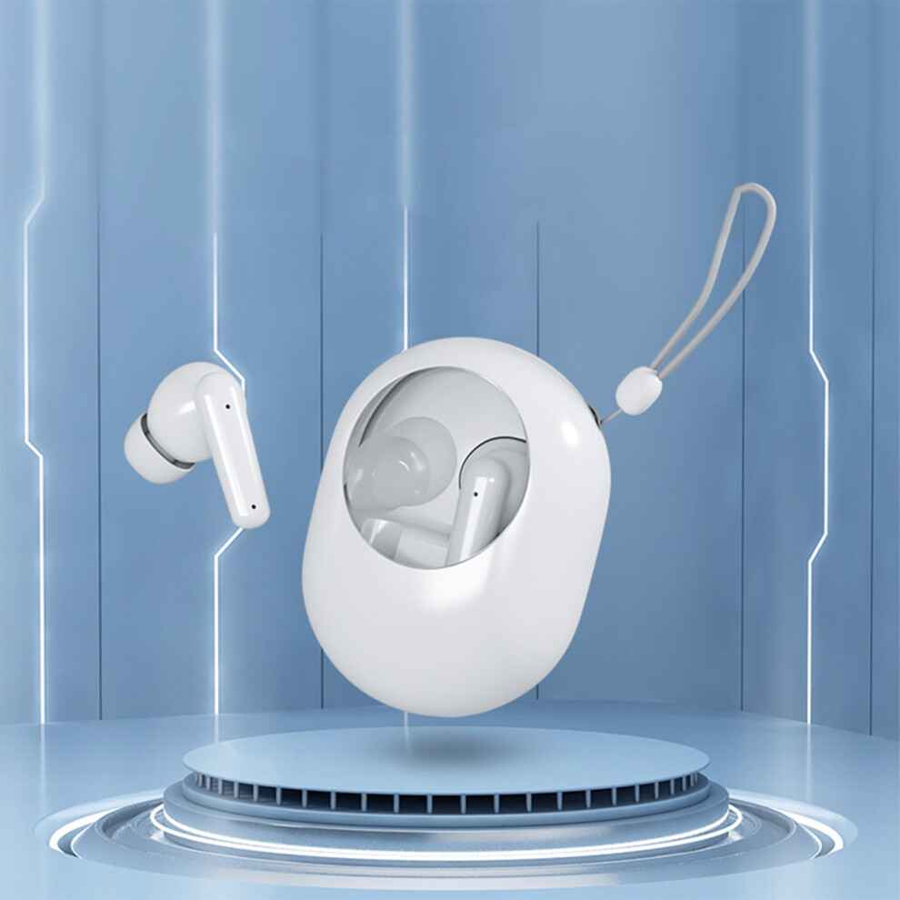Avtoify Bluetooth 5.2 Wireless Earbuds, Compatible With Ios/Android, Noise Reduction, Bass, Ipx5 Waterproof, Sports, White 9071309732238