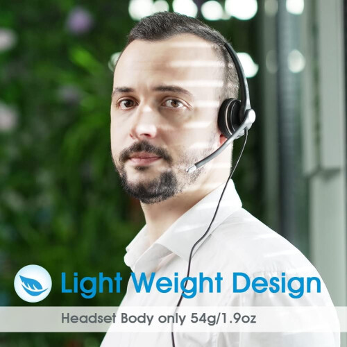USB-C/3.5MM Headset Computer-Headphone Noise-Cancelling Microphone - UC Headset Compatible with MS Teams Skype 1