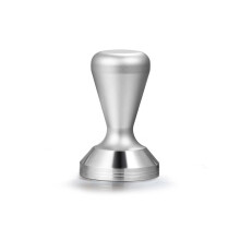 (Silver, 58mm) Coffee Tamper Anti-skid Handle Household Bar Hotel Party Kitchen