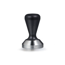 (Black, 58mm) Coffee Tamper Stainless Steel Anti-skid Handle Household Restaurant
