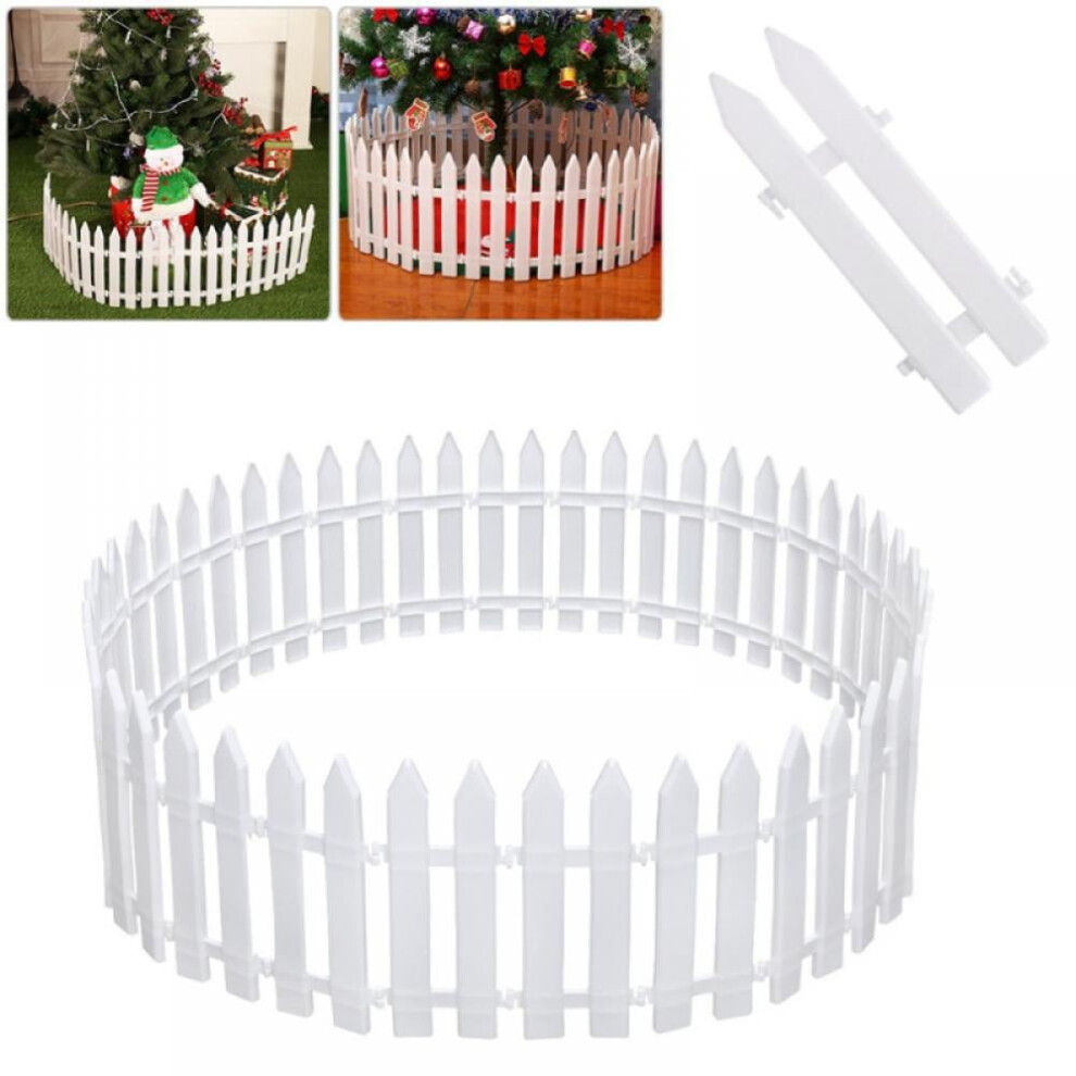Wisremt 12/16Pcs Picket Fence For Christmas Tree Wedding Party Decoration Miniature Home Garden Christmas Xmas Tree Surround Fence 9071309734393