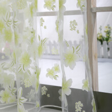 Rideaux Tarmeek à imprimé floral, voilages longs pour salon et chambre, rideaux de cuisine au mètre, cantonnière en tulle.