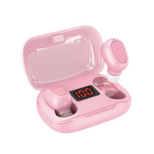 Cadeaux de Pâques pour femmes et hommes - Écouteurs Bluetooth 5.0 L21Pro, boîtier de charge 350 mAh, écouteurs intra-auriculaires sport stéréo