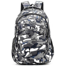 Sacs à dos camouflage pour hommes, sacs de voyage pour enfants, sacs d'école stylés pour garçons et adolescents, grand modèle bleu