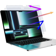 2 Pack Anti Blue Light Screen Protector Compatible with MacBook Pro 14 Inch, Eye Protection Blue Light Blocking, Anti
