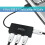 jixopn4Port USB2.0Hub Διαχωριστής Καλώδιο Μετατροπέα για Υπολογιστές, Φορητούς 5