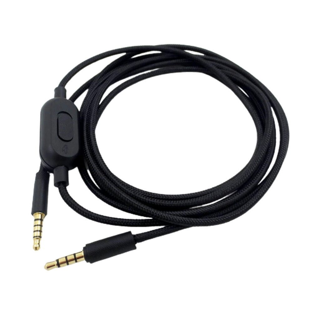Universal Replacement Parts Portable Volume Control Braided Gaming Headset Audio Cable With Mute Function For Gpro X G233 G433 9425574832825