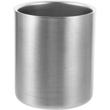 Gobelet isotherme en acier inoxydable de 300 ml pour les voyages, la maison et les fêtes (argenté)