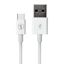 Καλώδιο SiSG USB-C για γρήγορη φόρτιση 0,25 μ. - Λευκό