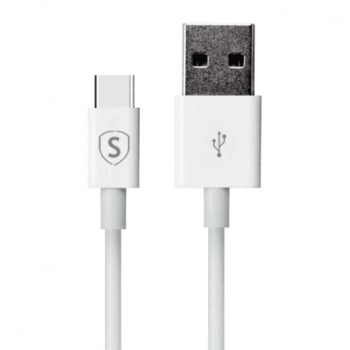 SiGN USB-C-kabel för snabbladdning 0,25m - Vit