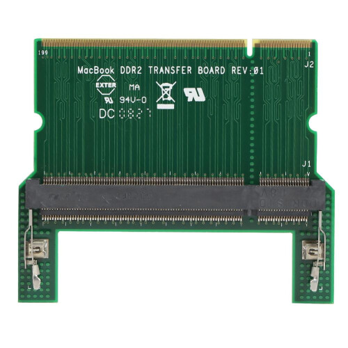 husxh DDR2 Προσαρμογέας SO-DIMM για φορητό υπολογιστή σε επιτραπέζιο DIMM Κάρτα