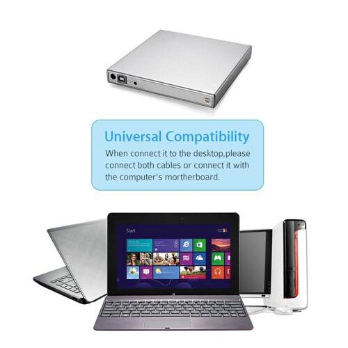 HOKARUA 1998062 USB 3.0 Type-C External CD/DVD Optical Drive 1