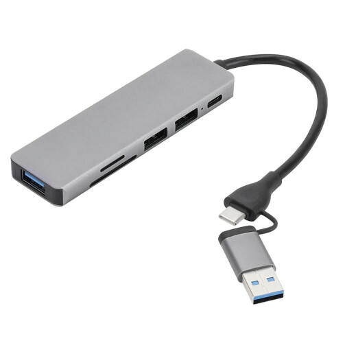 FOR6In1USB3.0Type-C Ext Hub ing Station USB3.0 2.0TF SD Reader Slot