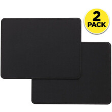 2er-Pack rutschfeste Mauspads mit genähtem Rand für PC/Laptop, Gaming-Computer, aus Gummi