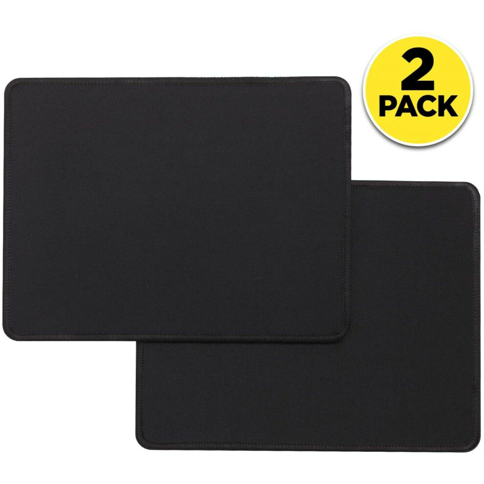 2-Pack Non-Slip Mouse Pad Stitched Edge Pc Laptop For Computer Pc Gaming Rubber 9425574832436