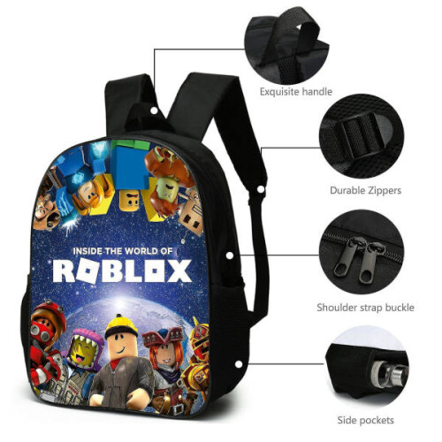 3-delad Roblox-ryggsäck, skolväska, resväskor 2