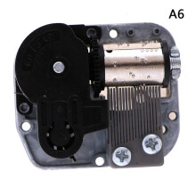 Mechanical DIY music box sankyo musical movement+screws+ Black A6:Fairy Tale