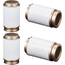 Lot de 4 embouts de tringle à rideaux, Oldlace, en plastique, diamètre intérieur 29 x 28 mm, compatibles avec les tringles de 74 x 41,5 mm, pour