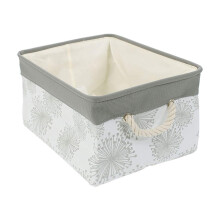 Paniers de rangement, paniers de rangement en tissu, panier Ă serviettes, panier Ă linge et jouets avec fermeture Ă cordon, gris (moyen - 36 x 26