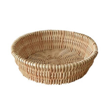 Ensemble de paniers ronds en rotin à moins de 5 $ - Rangement en osier, panier à fruits, panier à pain, panier cadeau décoratif, organisateur de