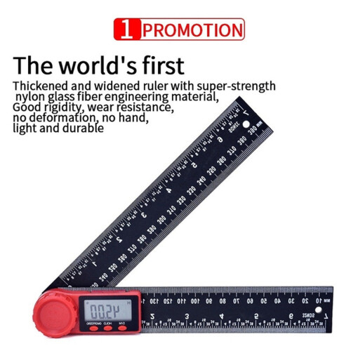 2-In-1 Digital Angle Meter Inclinometer Digital Angle Ruler Measuring Tool Digital Protractor for Woodworking, Carpenter, Construction, DIY Tools 1