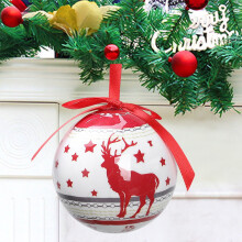 Decorazione natalizia a forma di palla, decorazione per albero di Natale, decorazione natalizia a forma di lampadina multi-stile da 2,8 pollici,
