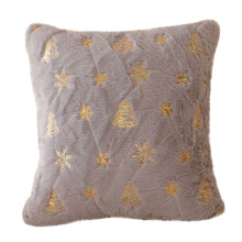 Saldi sulle decorazioni natalizie! Copricuscino per divano con paillettes, federa con ricamo ad albero in peluche, compatibile con decorazioni per