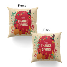 Federa per cuscino decorativo "Happy Thanksgiving" 12*12 pollici, decorazioni per esterni, federa decorativa per cuscino festivo per soggiorno,
