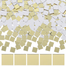 Mosaic Patch Mirror Tiles 300 Pcs Cobblestone Glass Home Decor Crafting Gadgets Photo Frames