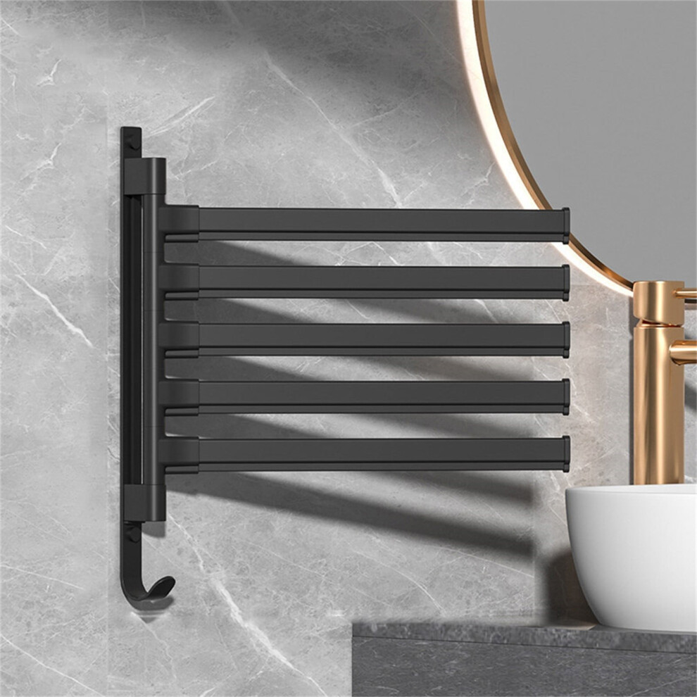 Hook Towel Rack Big Sale! 360 Rotating Movable Rod, Creative Punch Design For Easy Use. Household Hooks Clearance! 9083649014455
