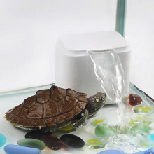 Walbest Turtle Filter Waterfall Pump, Bio-Filtration System, Low Level Adjustable Flow for Small Fish, Shrimp, Frog, Crab Tanks