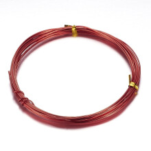 Round Aluminum Craft Wire for DIY Arts and Craft Projects Red