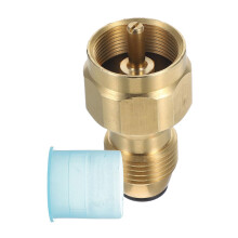 Propane Tank Adapter Conversion Fitting with Secure Connector for Outdoor Gas Grill and Stove Refilling